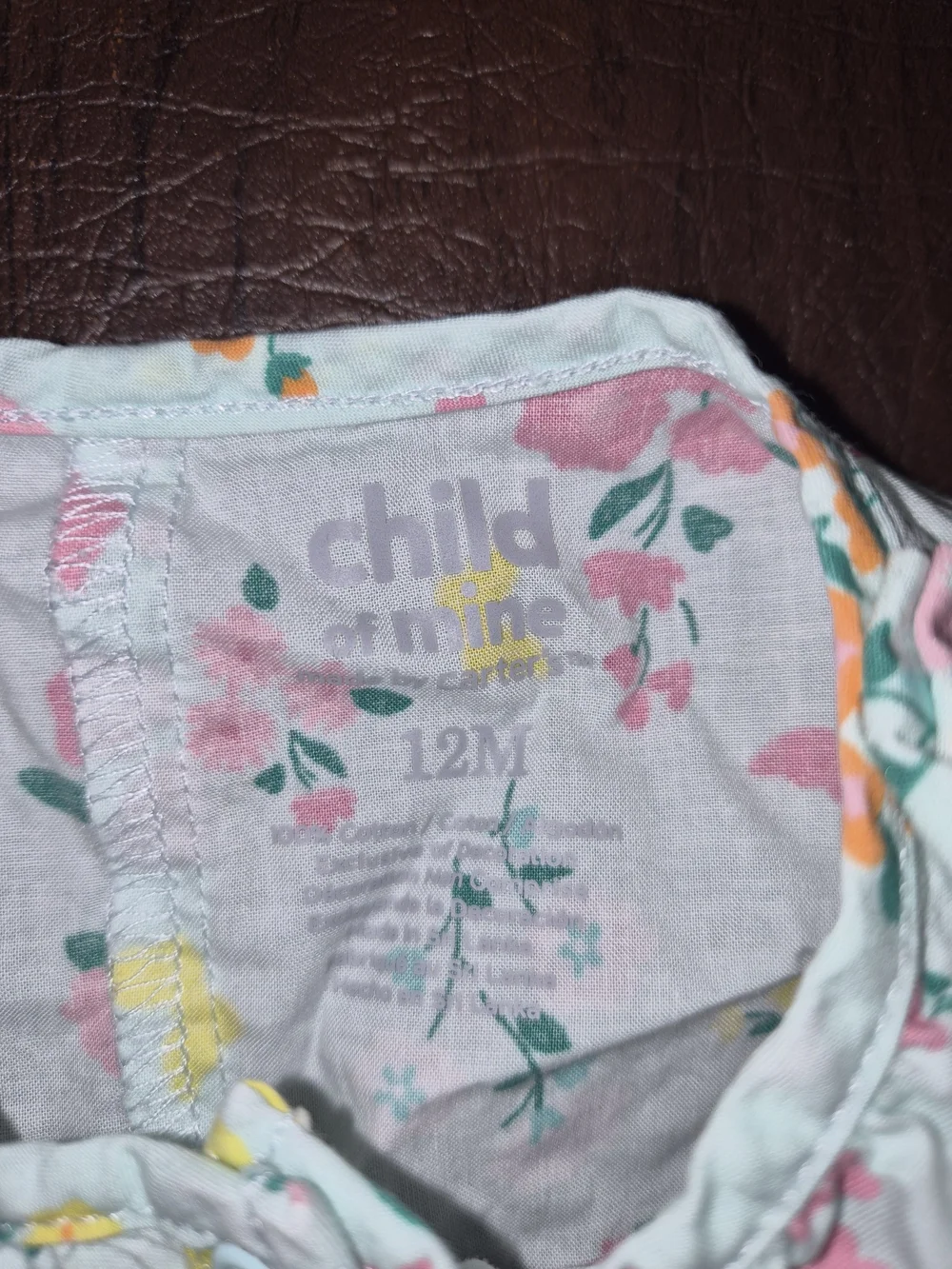 Floral Butterfly Baby Romper - Pink, Yellow, Orange 12 Months